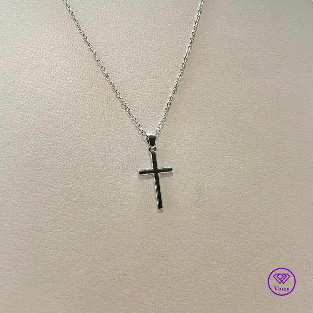 Christian Cross Necklace in Gold and Silver Color for Men and Women